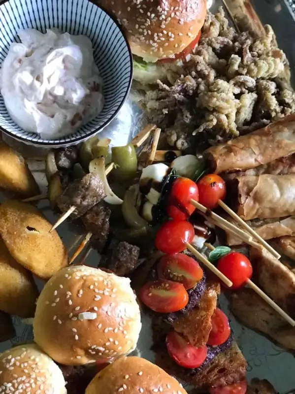 Canapé platter by Quench x Como