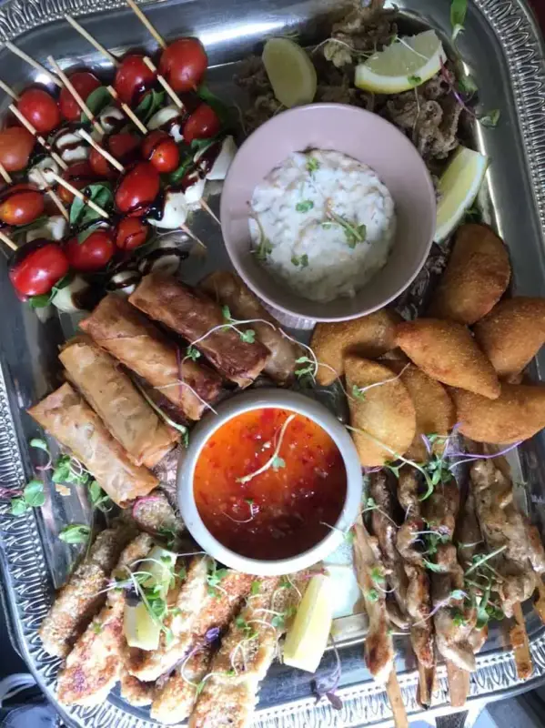Canapé platter by Quench x Como