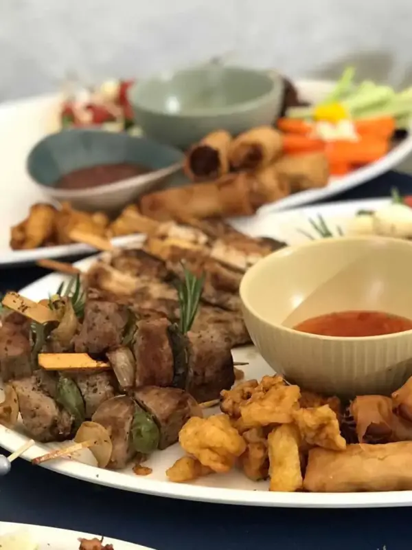 Canapé platter by Quench x Como