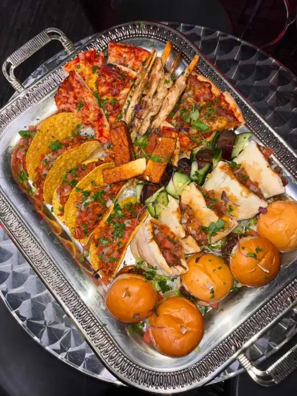 Canapé platter by Quench x Como