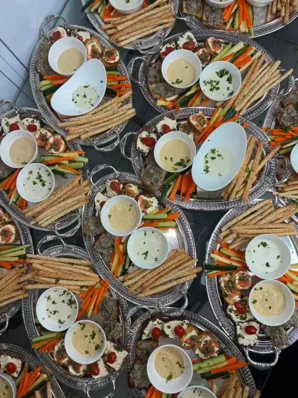 Canapé platter by Quench x Como