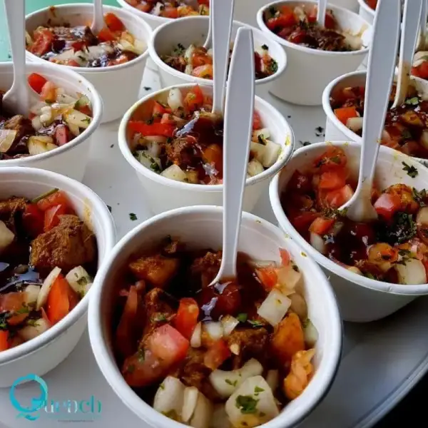 Canapé platter by Quench x Como