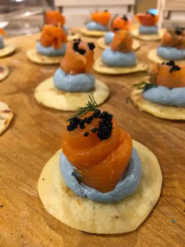 Canapé platter by Quench x Como