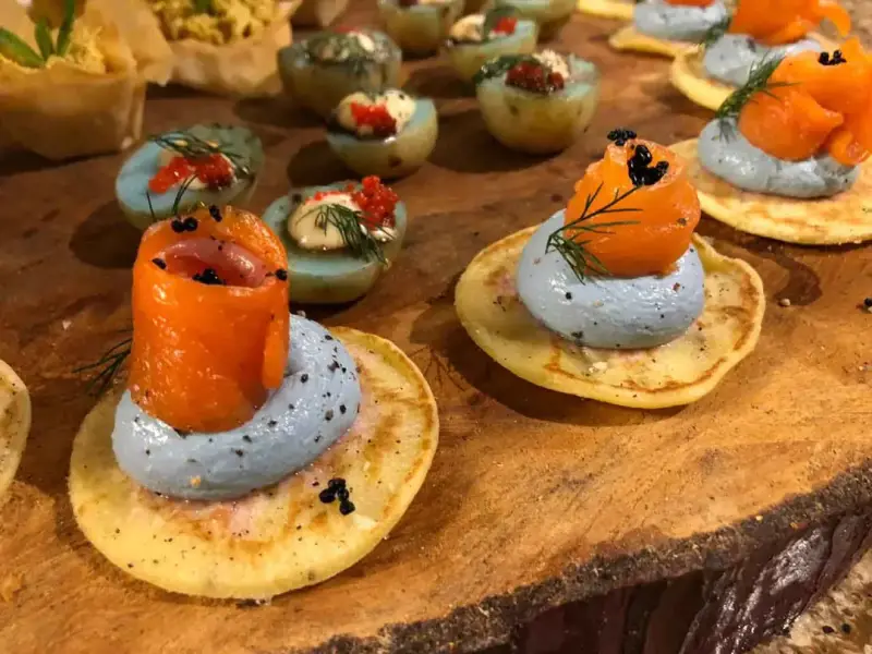 Canapé platter by Quench x Como